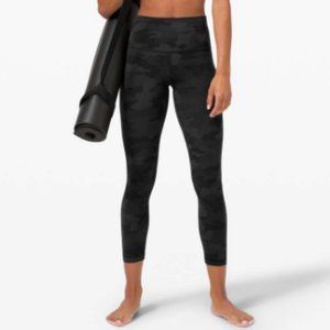 lululemon Align High-Rise Pant 25" Heritage 365 Camo Deep Coal Multi